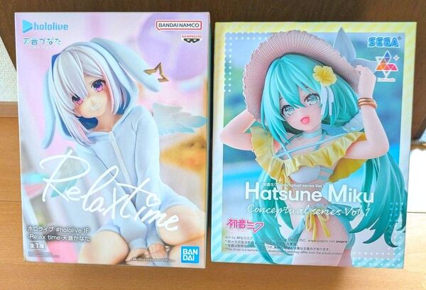 初音ミクフィギュア & ホロライブ 天音かなたフィギュア 2点セット
