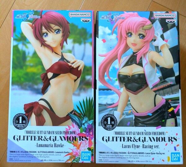 機動戦士ガンダムSEED GLITTER GLAMOURSフィギュア ルナマリア ラクス レーシングver. 2体セット未開封品