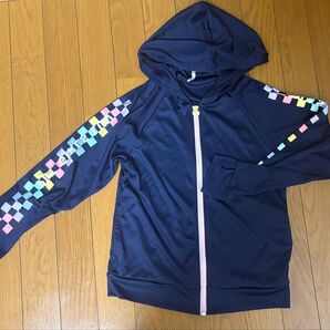ラッシュガード 150センチ ネイビー パーカー