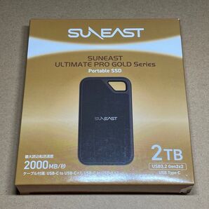 サンイースト ULTIMATE PRO GOLD SSD 2TB 2000MBs ポータブルSSD USB 3.2 Gen2×2