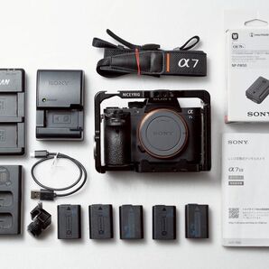 Sony a7sII ILCEー7SM2 本体、カメラケージ、バッテリー5個、チャージャーセット