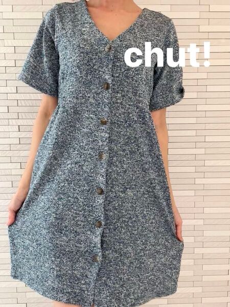 chut! ニットワンピース ボタンを外して羽織りにも! Mサイズ