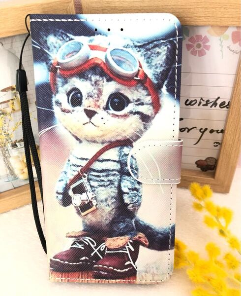 iPhone 16e スマホケース 手帳型 全面保護 かわいい 猫ちゃん カード収納 スタンド機能 ストラップ付き