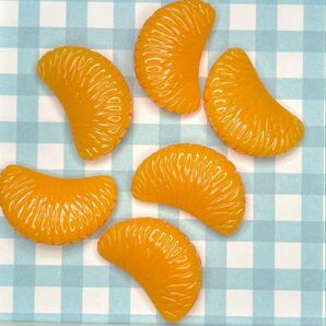 NO.293 デコパーツ ミニチュア みかん 1個21円 10個190円