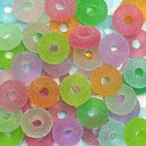 NO.228 デコパーツ ミニサイズ ミニチュア カラフルグミ 1個12円 9色×各1個セット100円