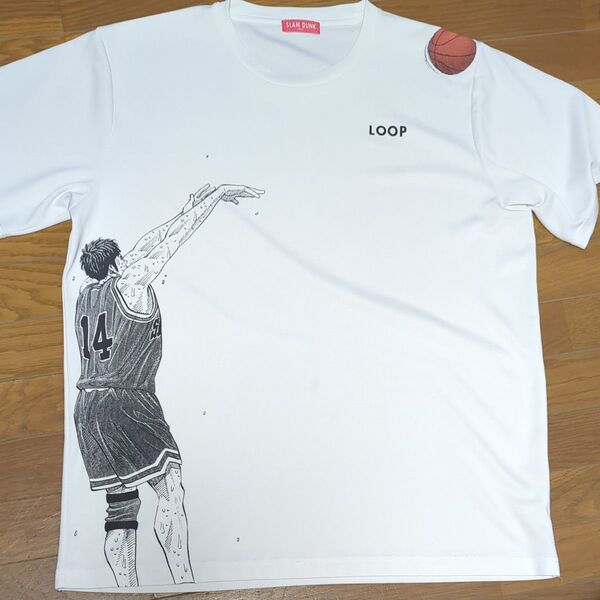 レア SLAM DUNK スラムダンク 三井寿 ドライメッシュ Tシャツ LOOP ビッグサイズ バスケットボール