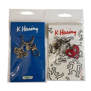Keith Haring Keychains キースへリング キーチェーン キーホルダー キーリング チャーム アクセサリー レア
