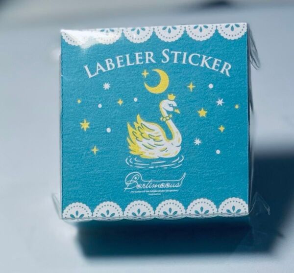 【bartimaeus】ラベラーシール 一巻き 新品未開封 オンライン完売品 ラスト1点!早い者勝ち! 豪華な白鳥の2色刷り!