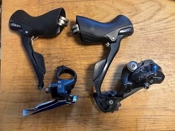 sora r3000 stiレバー フロントディレイラー リアディレイラー