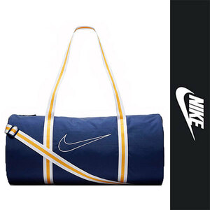  новый товар NIKE DUFFEL BAG Nike износ te-ji большая спортивная сумка сумка "Boston bag" темно-синий желтый белый sushu мужской NSW 30L стандартный товар 