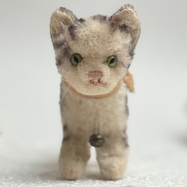 送料無料★シュタイフ★Cat Tabby 14cm★ネコのタビー/キャットタビー/ねこ/猫★ビンテージ/アンティーク★Steiff