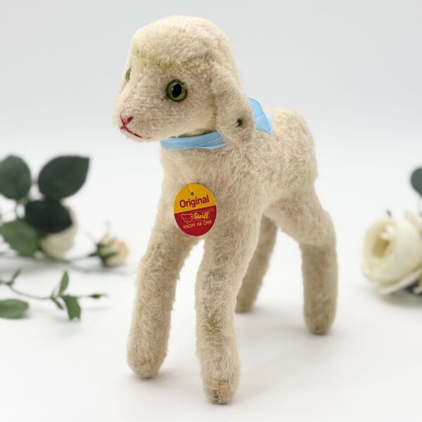 送料無料★シュタイフ★Lamby 22cm ALL ID's★ヒツジのランビー/ひつじ/羊★ビンテージ/アンティーク★Steiff