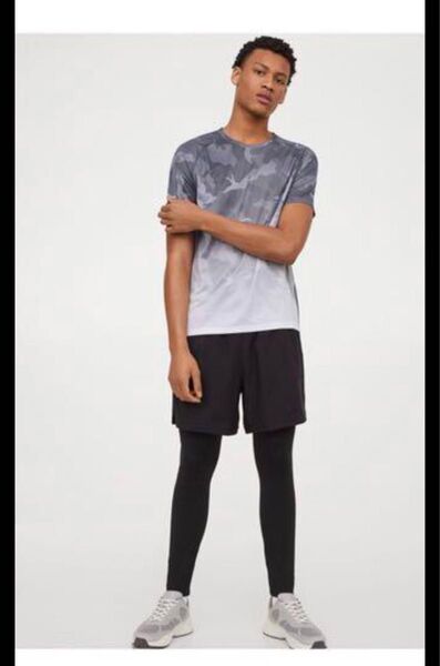 H&M レギンス スパッツ ブラック スポーツウエア ヨガ