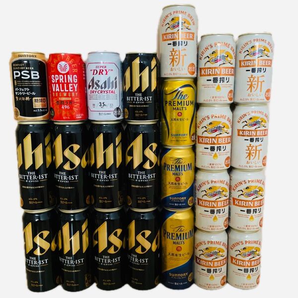 お酒 24本 まとめ売り ビール ビタリスト 一番搾り プレミアムモルツ スプリングバレー ドライクリスタル PSB プレモル