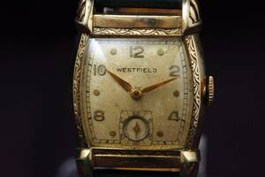 ☆WESTFIELD ウエストフィールド 手巻き 時計 腕時計 ヴィンテージ スモセコ アールデコ
