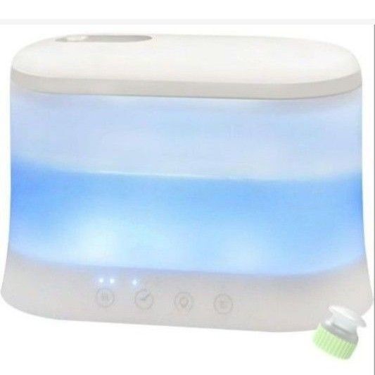 加湿器 卓上 アロマディフューザー 1.8L アロマ 超音波式 静音 7色ライト タイマー 睡眠モード ミスト 乾燥 空気清浄