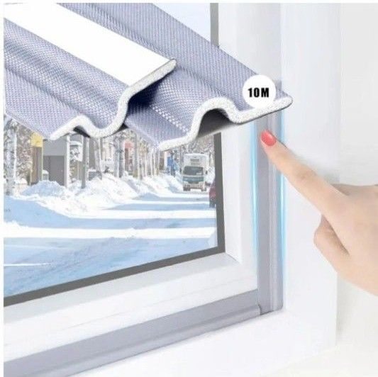 隙間テープ 10m すき間風防止 すきまテープ 窓 ドア 玄関 防音 防虫 防水 花粉防止 断熱対策 ナイロン