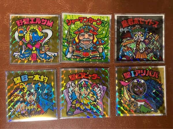 ビックリマン ヘッドだらけ 6枚セット シャーマンカーンJ等