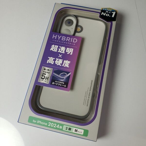 iPhone16 耐衝撃ハイブリッドケース グレー 015