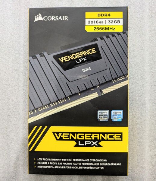 CORSAIR VENGEANCE LPX DDR4 2666MHz 32GB(16GB×2枚)