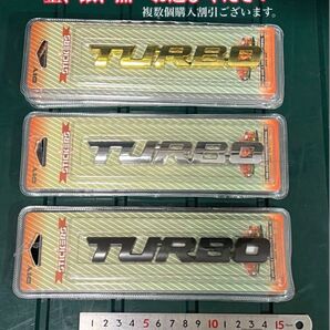 TURBO ターボ エンブレム ステッカー 車 バイク カスタム チューン