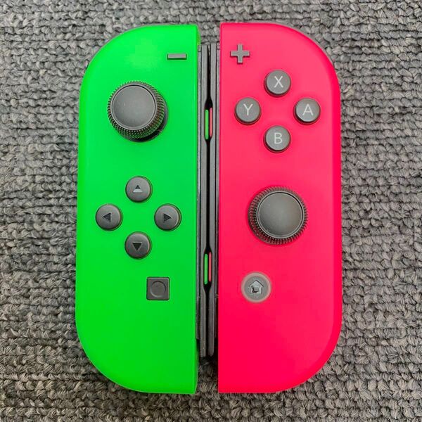 【ホールエフェクトスティック新品】ジョイコン Joy-Con ネオングリーン・ネオンピンク LR 左右セット
