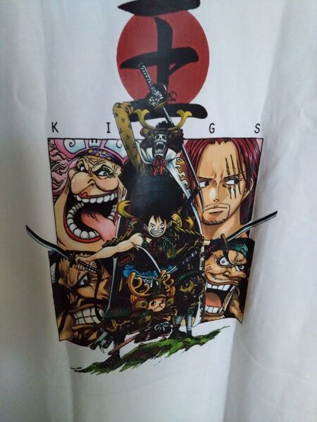 ワンピース Tシャツ KINGS 白 XLサイズ新品