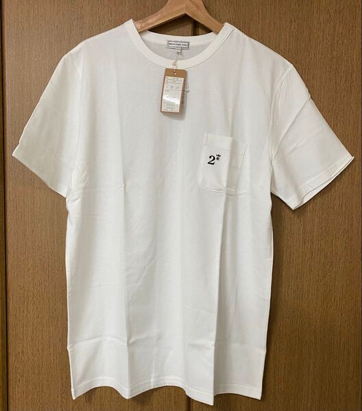 メンズ ホワイト Tシャツ ポケット付き 2* Lサイズ