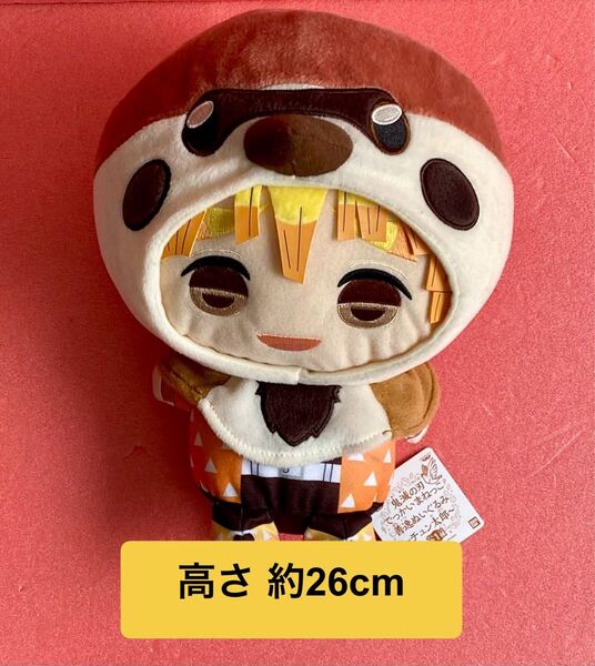 【タグあり】鬼滅の刃 でっかいまねっこ 善逸ぬいぐるみ チュン太郎 我妻善逸 ぜんいつ