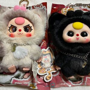 baby three ベビースリー cats&dogs シリーズ 黒猫と茶猫 2匹セット売り
