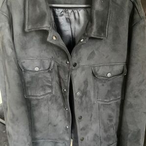 ジャケット ブルゾン ブラウン レザージャケット スエード