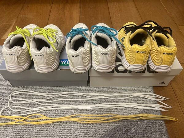 ヨネックス(YONEX) テニスシューズ パワークッション フュージョンレブ5 3足セット