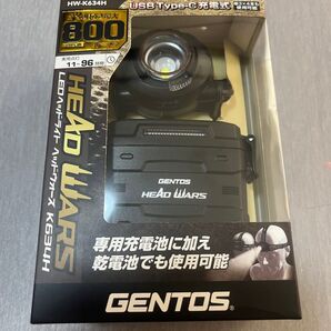 新品 GENTOS ジェントス HW-K634H ブラック ヘッドウォーズ ヘッドライトハイブリットハイエンド PK
