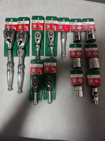 新品 KTC フレックスラチェット ミニラチェット エクステンションバー ジョイント ソケット