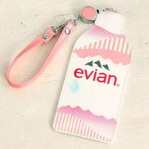 《 アフタヌーンティー エビアン (R) コードリール付き パスケース Afternoon Tea evian 定期入れ Suica PASMO オキカ ICOCA