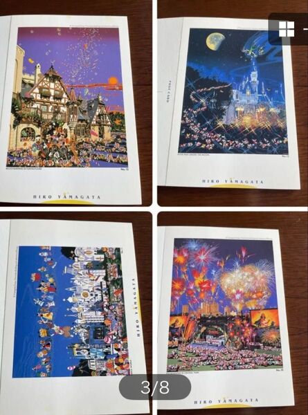 ヒロヤマガタ ディズニー ポストカード22枚セット ミニブック yamagata magic 非売品