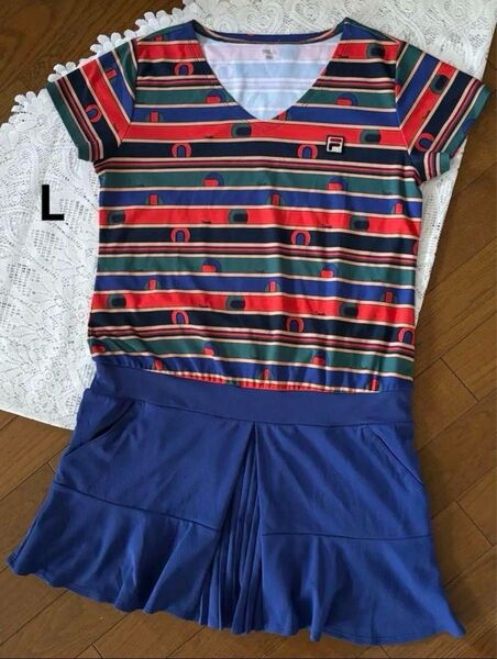 フィラ FILA テニスウェアワンピース VL1846 ディープウルトラマリン