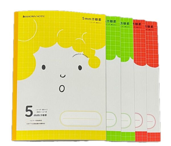 ショウワノート ジャポニカ学習帳 フレンド 5mm方眼ノート 5冊セット