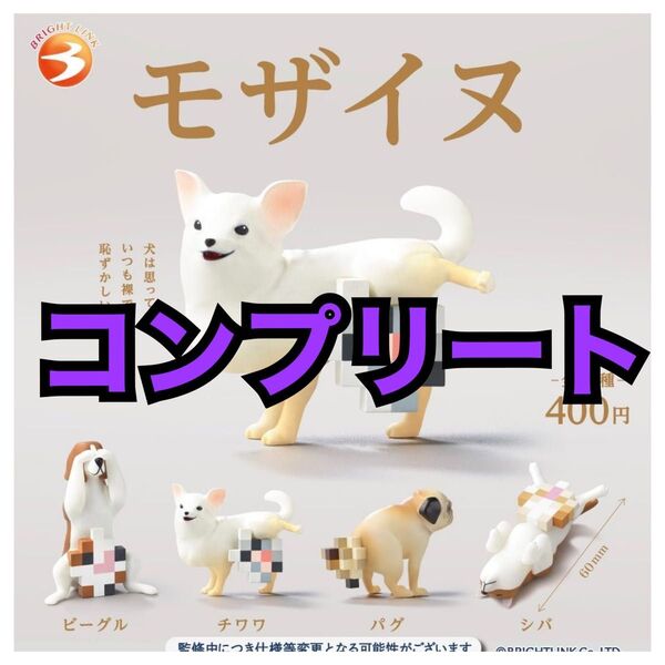 モザイヌ フィギュア ガチャ カプセルトイ コンプリート 犬