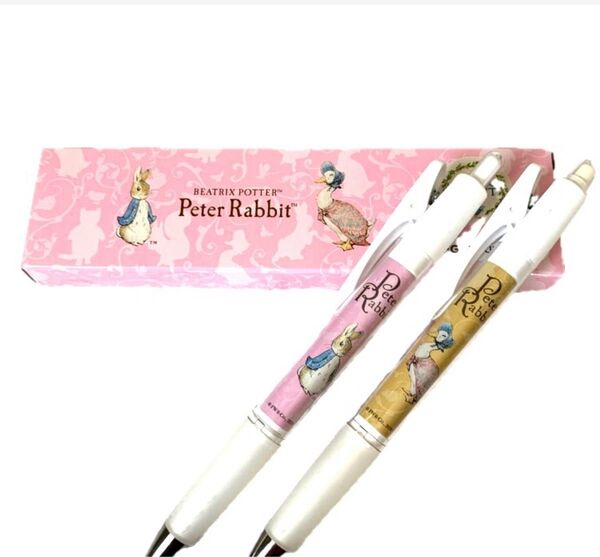 Peter Rabbit ボールペン シャープペンシル2本セット ピンク イエロー 新品未使用 文具 ノベルティ