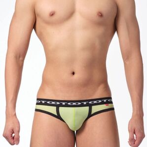 TB30l403 toot 日本製 下着 チェーンロゴ ビキニTバック ライム サイズL 新品 未使用