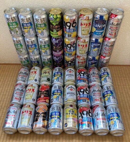 酎ハイ チューハイ レモンサワー 氷結 無糖 トリス ハイボール −196 贅沢搾り アサヒ ドライ お酒セット 48本