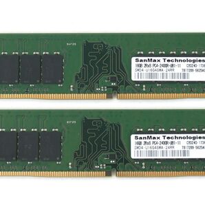 SanMax DDR4-2400 16GB 2本 32GBセット 動作確認済