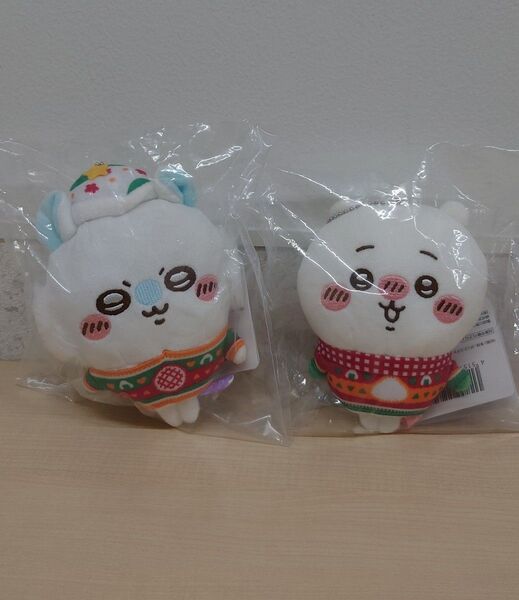 【未開封/2個セット】エニマイくじ ちいかわ セブンイレブン コラボグッズ D賞 ぬいぐるみキーホルダー ちいかわ モモンガ