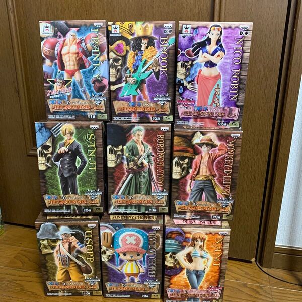 ワンピース 麦わらの一味 9体セット まとめ売り GRANDLINE MEN、LADY 開封品