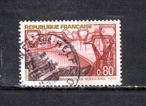207187 フランス 1969年 観光 ブーグランの貯水池 使用済