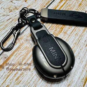 MINI用 ミニ Fシリーズ F54 F55 F56 F60 クーパー クーパーS 革キーケース取り付け簡単 高級感UP