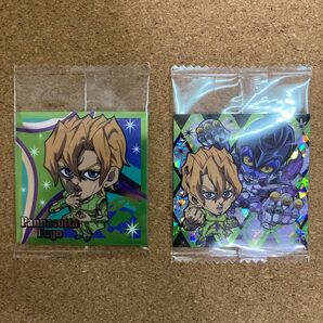 ジョジョ 黄金の風 ウエハース メタリックシール 2枚セット パンナコッタフーゴ パープルヘイズ