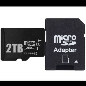 【新品・未使用】2TB (2048GB) 大容量microSDカードTF マイクロSDアダプター付き