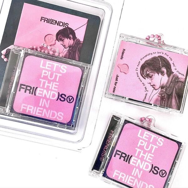 【新品未使用】BTS V テテ テヒョン CDキーホルダー FRI(END)S フレンズ